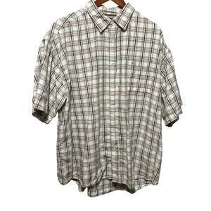 Vintage Phat Farm Mens 4X Plaid‎ Button Down Shirt Streetwear Hip Hop Y2K Prep